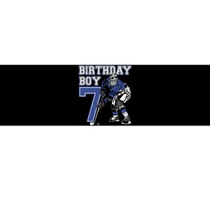  7 Year Old Ice Hockey Themed Birthday Party 7th Boy Gift Bumper Sticker