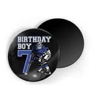  7 Year Old Ice Hockey Themed Birthday Party 7th Boy Gift Magnet