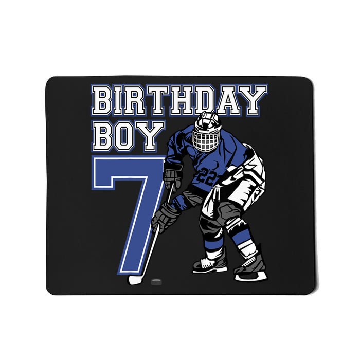  7 Year Old Ice Hockey Themed Birthday Party 7th Boy Gift Mousepad