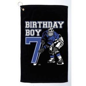  7 Year Old Ice Hockey Themed Birthday Party 7th Boy Gift Platinum Collection Golf Towel