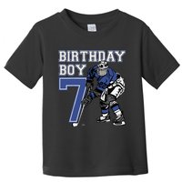  7 Year Old Ice Hockey Themed Birthday Party 7th Boy Gift Toddler T-Shirt