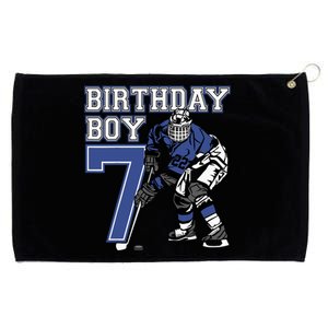  7 Year Old Ice Hockey Themed Birthday Party 7th Boy Gift Grommeted Golf Towel