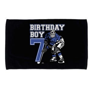  7 Year Old Ice Hockey Themed Birthday Party 7th Boy Gift Microfiber Hand Towel