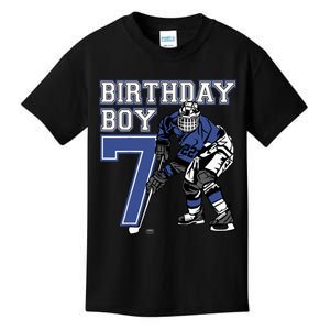  7 Year Old Ice Hockey Themed Birthday Party 7th Boy Gift Kids T-Shirt