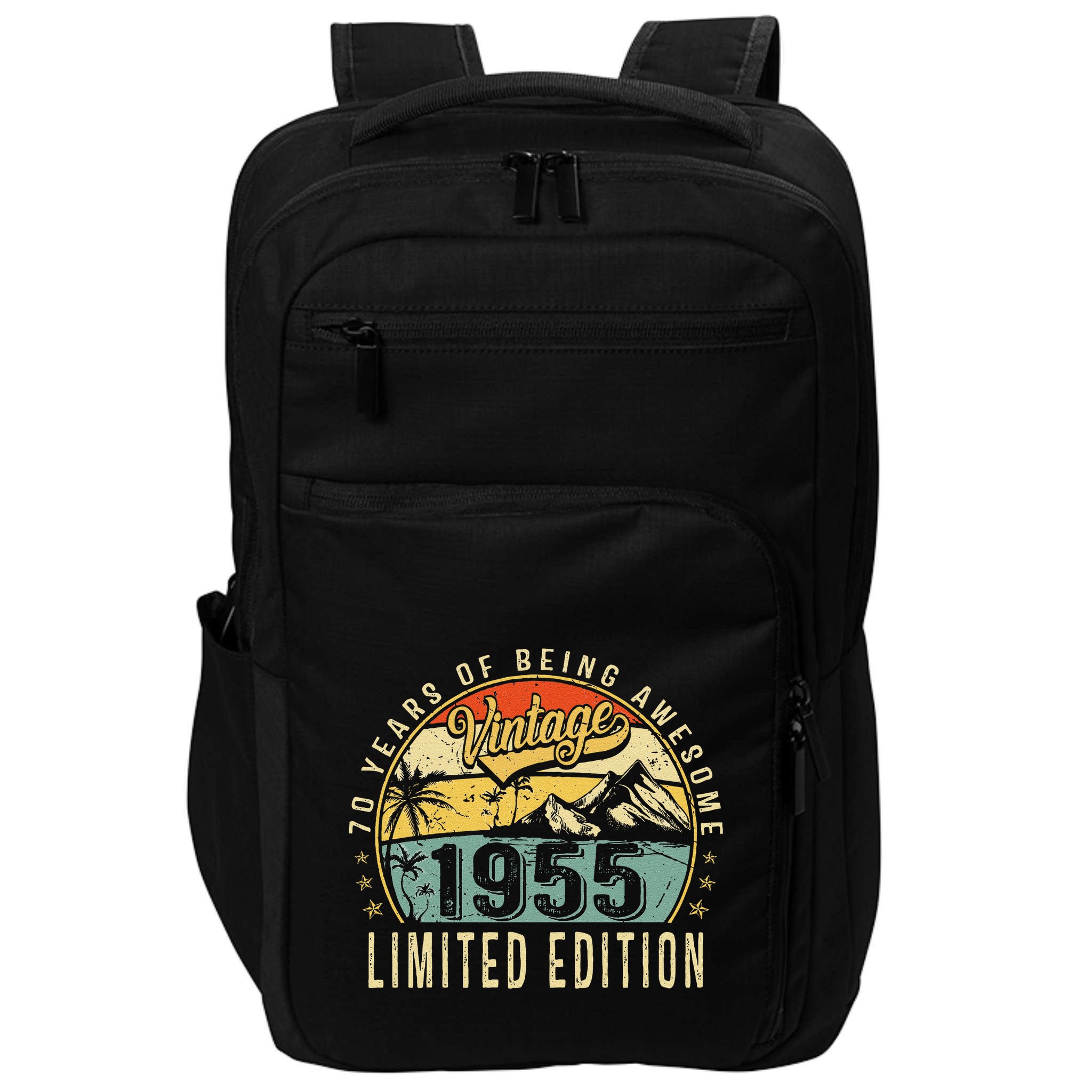 70 Years Old Gift Vintage 1955 70th Birthday Retro Gift Impact Tech Backpack