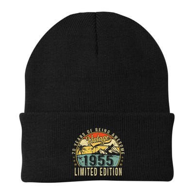 70 Years Old Gift Vintage 1955 70th Birthday Retro Gift Beanie