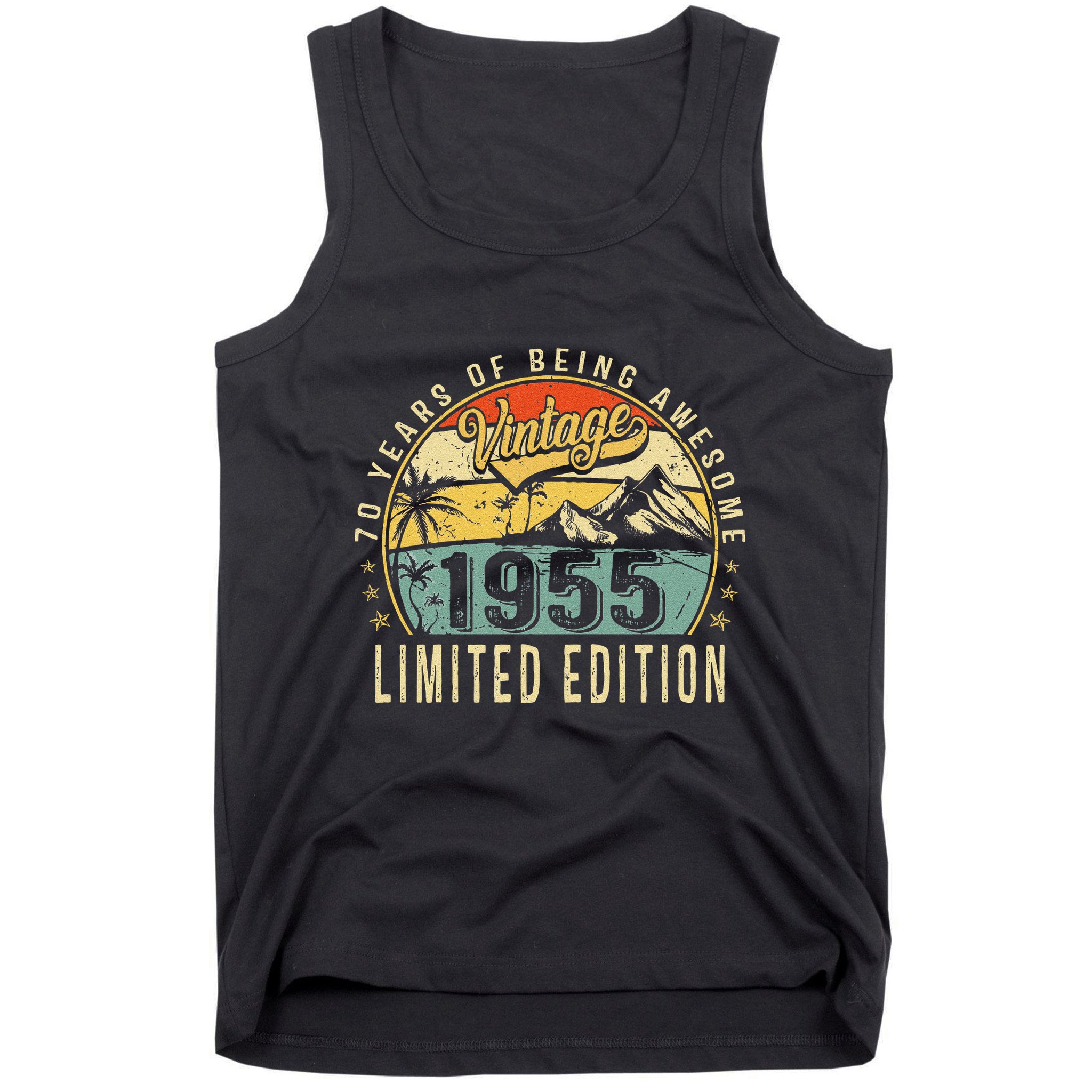 70 Years Old Gift Vintage 1955 70th Birthday Retro Gift Tank Top