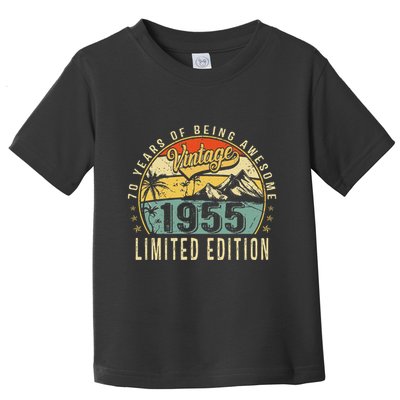70 Years Old Gift Vintage 1955 70th Birthday Retro Gift Toddler T-Shirt