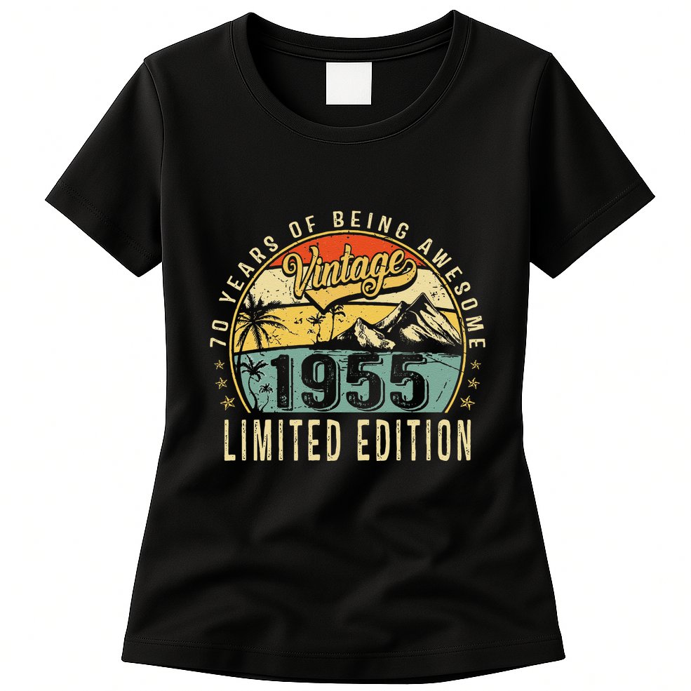 70 Years Old Gift Vintage 1955 70th Birthday Retro Gift Womens T-Shirt