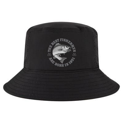 72 Year Old Fisherman Fishing 1951 72nd Birthday Gift Cool Comfort Performance Bucket Hat