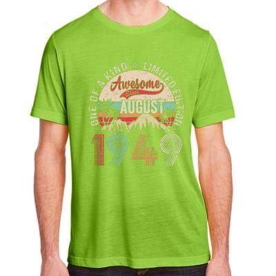 74 Years Old Gifts Vintage August 1949 Gifts 74th Birthday Adult ChromaSoft Performance T-Shirt