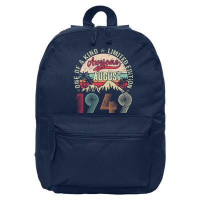 74 Years Old Gifts Vintage August 1949 Gifts 74th Birthday 16 in Basic Backpack