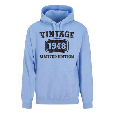 75 Year Old Vintage 1948 Happy 75th Birthday Gifts Women Unisex Surf Hoodie