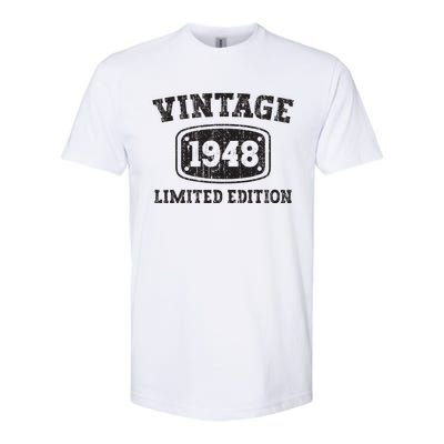 75 Year Old Vintage 1948 Happy 75th Birthday Gifts Women Softstyle CVC T-Shirt