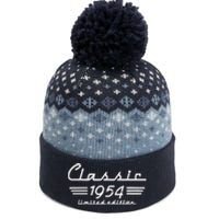 70 Year Old Gift Classic 1954 Limited Edition 70th Birthday The Baniff Cuffed Pom Beanie