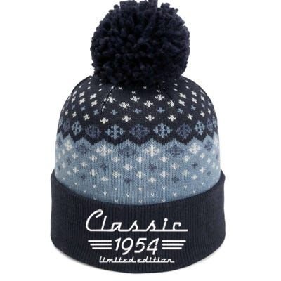 70 Year Old Gift Classic 1954 Limited Edition 70th Birthday The Baniff Cuffed Pom Beanie