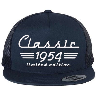 70 Year Old Gift Classic 1954 Limited Edition 70th Birthday Flat Bill Trucker Hat