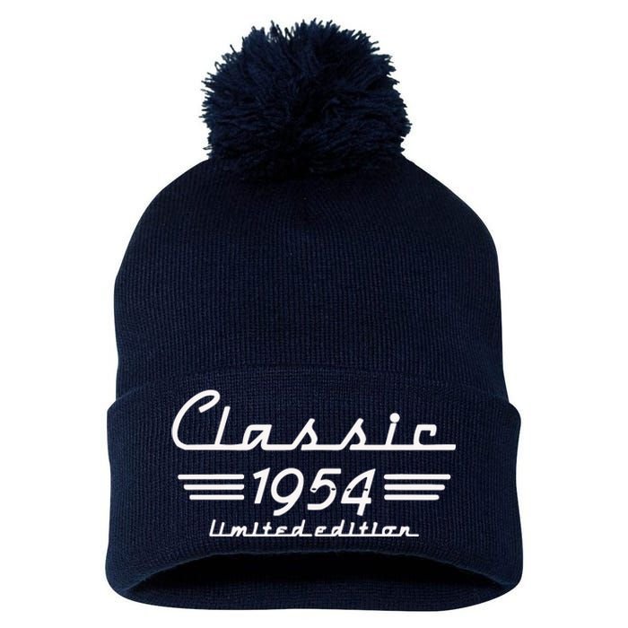 70 Year Old Gift Classic 1954 Limited Edition 70th Birthday Pom Pom 12in Knit Beanie