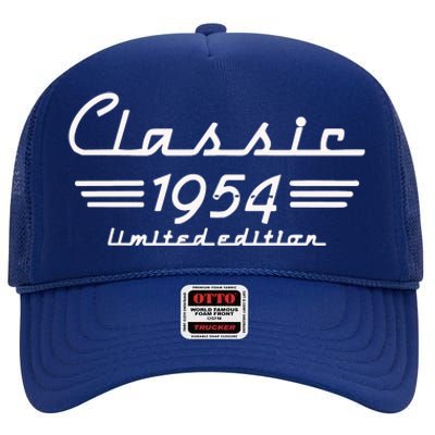 70 Year Old Gift Classic 1954 Limited Edition 70th Birthday High Crown Mesh Back Trucker Hat