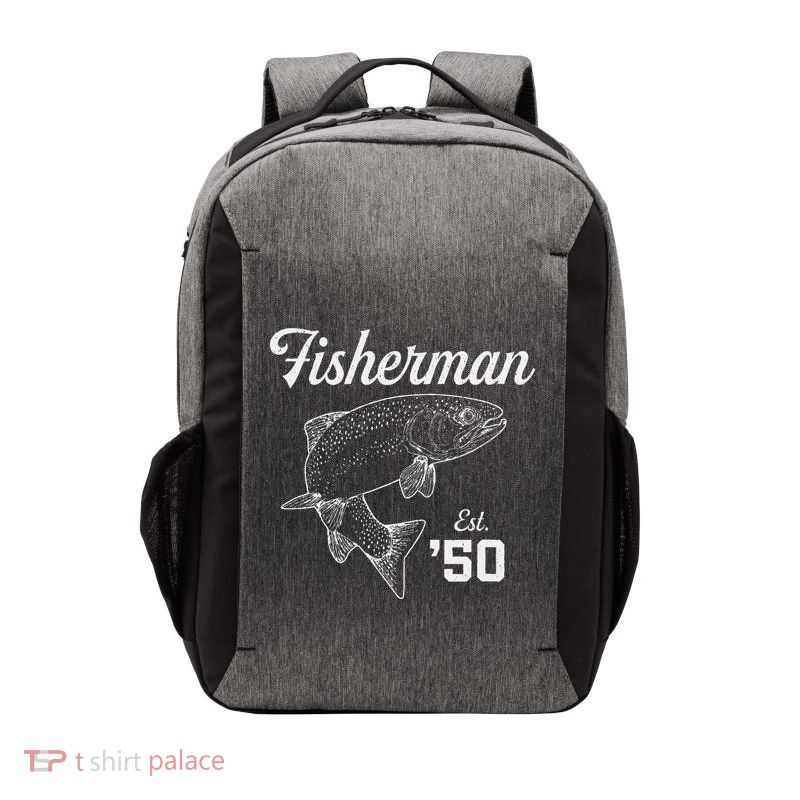 73 Year Old Trout Fisherman Fishing 1950 73rd Birthday Vector Backpack