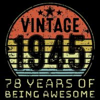 78 Year Old Birthday Vintage 1945 78th Birthday Sweatshirt