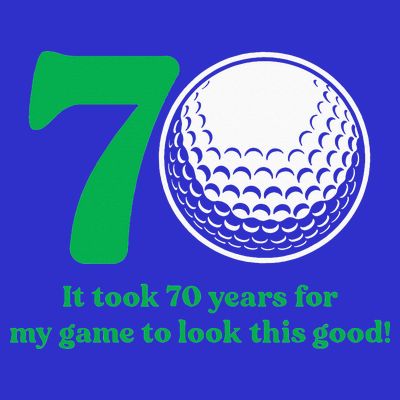 70 Year Old Golfer Golfing Golf 1953 70th Birthday T-Shirt