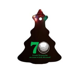 70 Year Old Golfer Golfing Golf 1953 70th Birthday Ceramic Tree Ornament