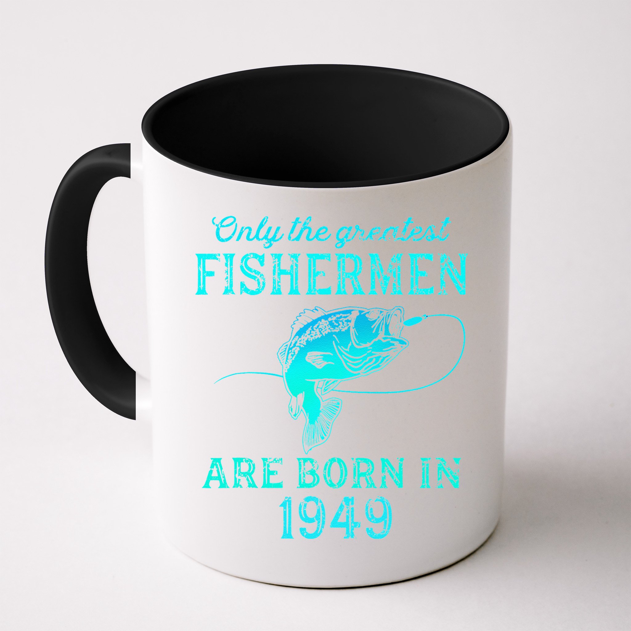 74 Years Old Fisherman Born In 1949 74th Birthday Mug