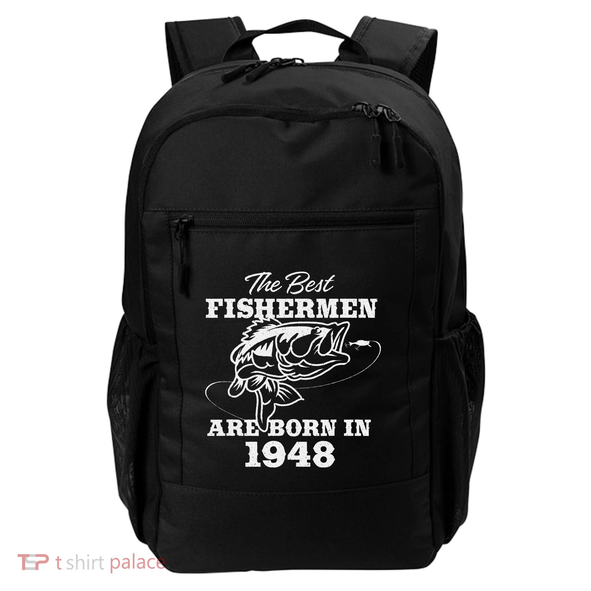 75 Year Old Fisherman Fishing 1948 75th Birthday Backpack