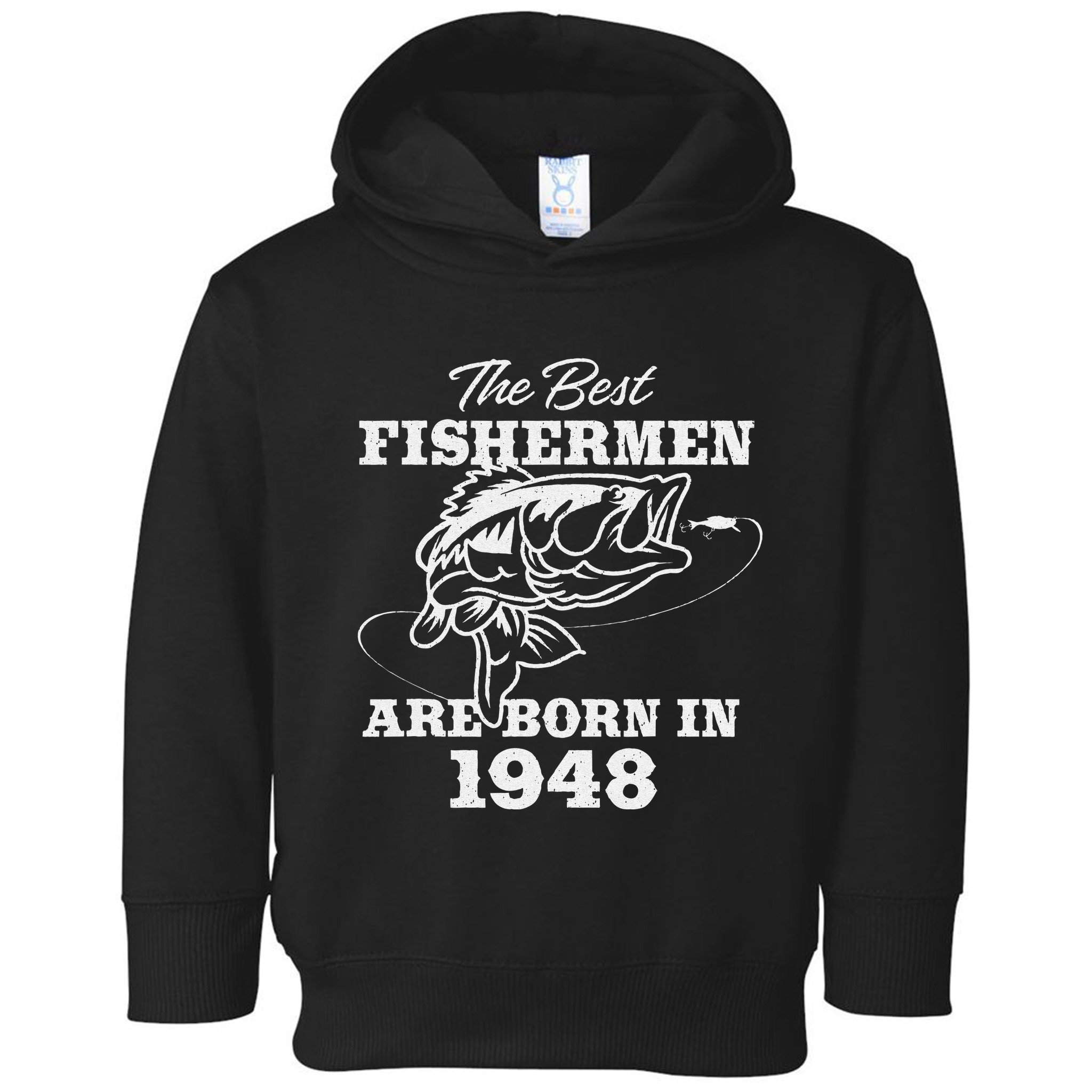 75 Year Old Fisherman Fishing 1948 75th Birthday Toddler Hoodie