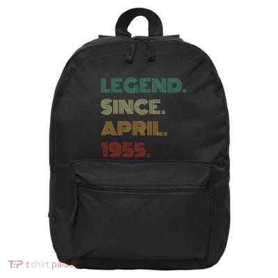 70 Years Old Legend Since April 1955 70th Birthday 16 in Basic Backpack