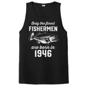 77 Year Old Fishing Fisherman 1946 77th Birthday PosiCharge Competitor Tank