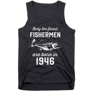 77 Year Old Fishing Fisherman 1946 77th Birthday Tank Top