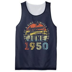 73 Year Old Awesome Since June 1950 73th Birthday Mesh Reversible Basketball Jersey Tank