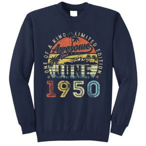 73 Year Old Awesome Since June 1950 73th Birthday Tall Sweatshirt