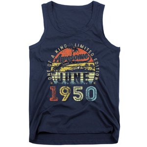 73 Year Old Awesome Since June 1950 73th Birthday Tank Top