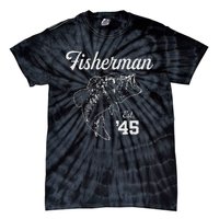 78 Year Old Bass Fisherman Fishing 1945 78th Birthday Tie-Dye T-Shirt