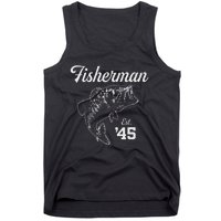 78 Year Old Bass Fisherman Fishing 1945 78th Birthday Tank Top