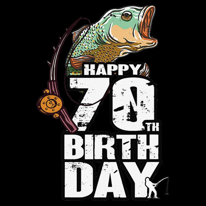 70 Years Old Fishing Fisherman Angler 70th Birthday Apron