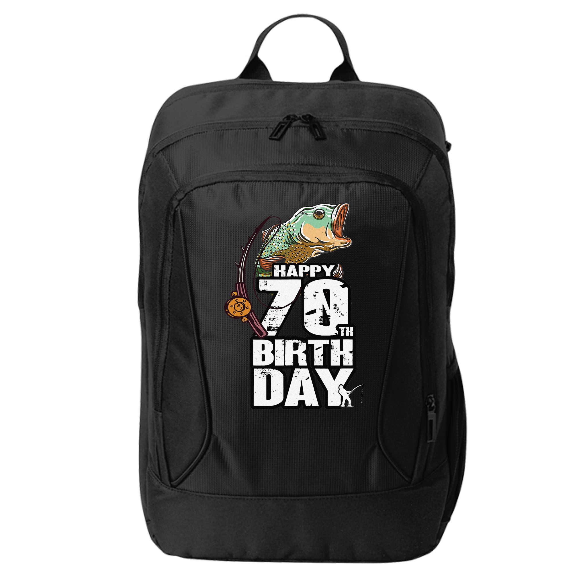 70 Years Old Fishing Fisherman Angler 70th Birthday City Backpack