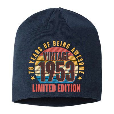 70 Years Of Being Awesome 1953 Limited Edition Vintage Retro Sustainable Beanie