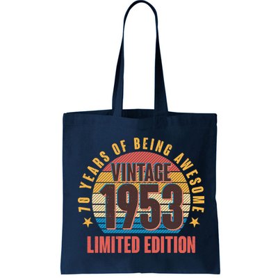 70 Years Of Being Awesome 1953 Limited Edition Vintage Retro Bag