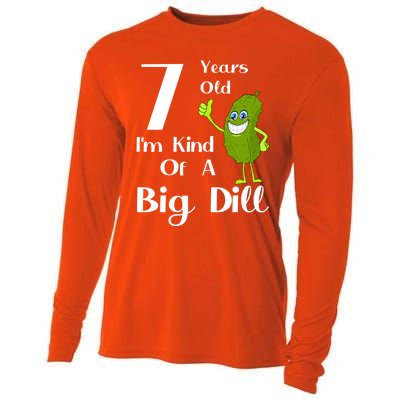 7 Years Old IM Kind Of A Big Dill Gift Cooling Performance Long Sleeve Crew