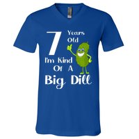 7 Years Old IM Kind Of A Big Dill Gift V-Neck T-Shirt