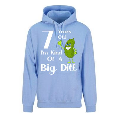 7 Years Old IM Kind Of A Big Dill Gift Unisex Surf Hoodie