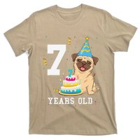 7 Years Old Birthday Pug Dog Lover Party T-Shirt