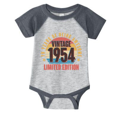 70 Years Of Being Awesome 1954 Limited Edition Vintage Retro Infant Baby Jersey Bodysuit