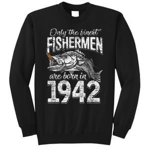 79 Years Old Fisherman Born In 1942 Fisherman 79th Birthday Sweatshirt