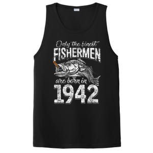 79 Years Old Fisherman Born In 1942 Fisherman 79th Birthday PosiCharge Competitor Tank