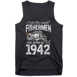 79 Years Old Fisherman Born In 1942 Fisherman 79th Birthday Tank Top